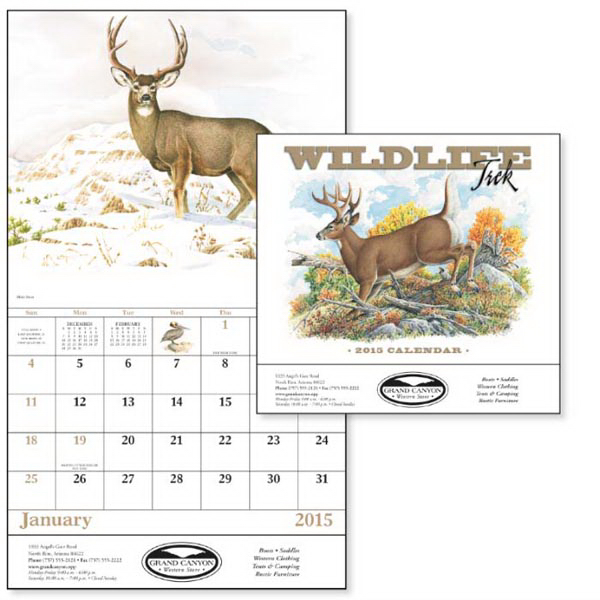 13 Month Wildlife Trek Wall Calendar