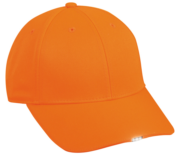 Hi-Beam LED Blaze Orange Hunting Hat