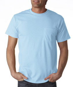 Fruit of the Loom 5 ounce 100% Cotton Pocket T-Shirt