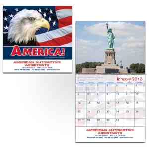 13 Month AMERICA Wall Calendar