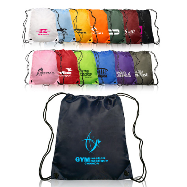 Classic Polyester Drawstring Backpack Bags