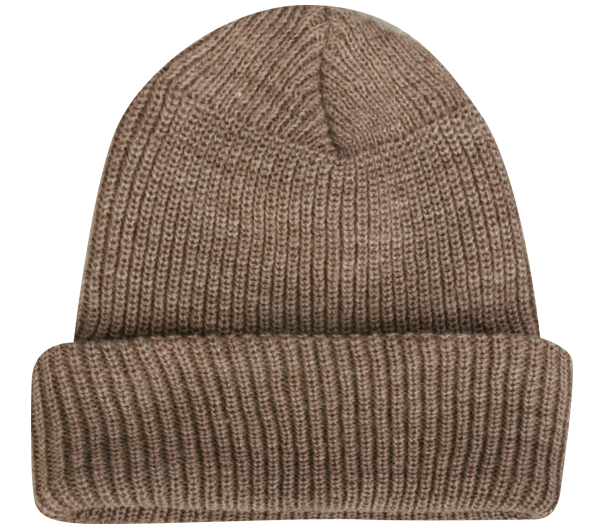 Outdoor Cap Ribbed Cuffed Knit Beanie